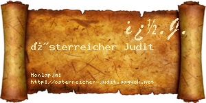 Österreicher Judit névjegykártya